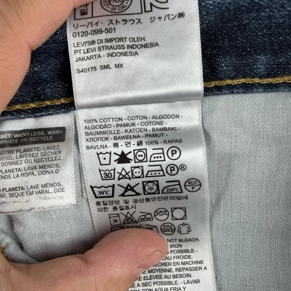 Levis 505 Jeans Mens 34x30 Blue Medium Wash Regular Fit Straight Leg Denim Pants
